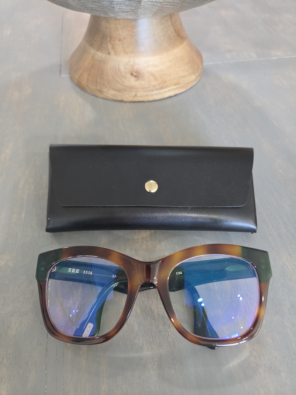 SEE Tortoiseshell Square Women’s Sunglasses Over Size